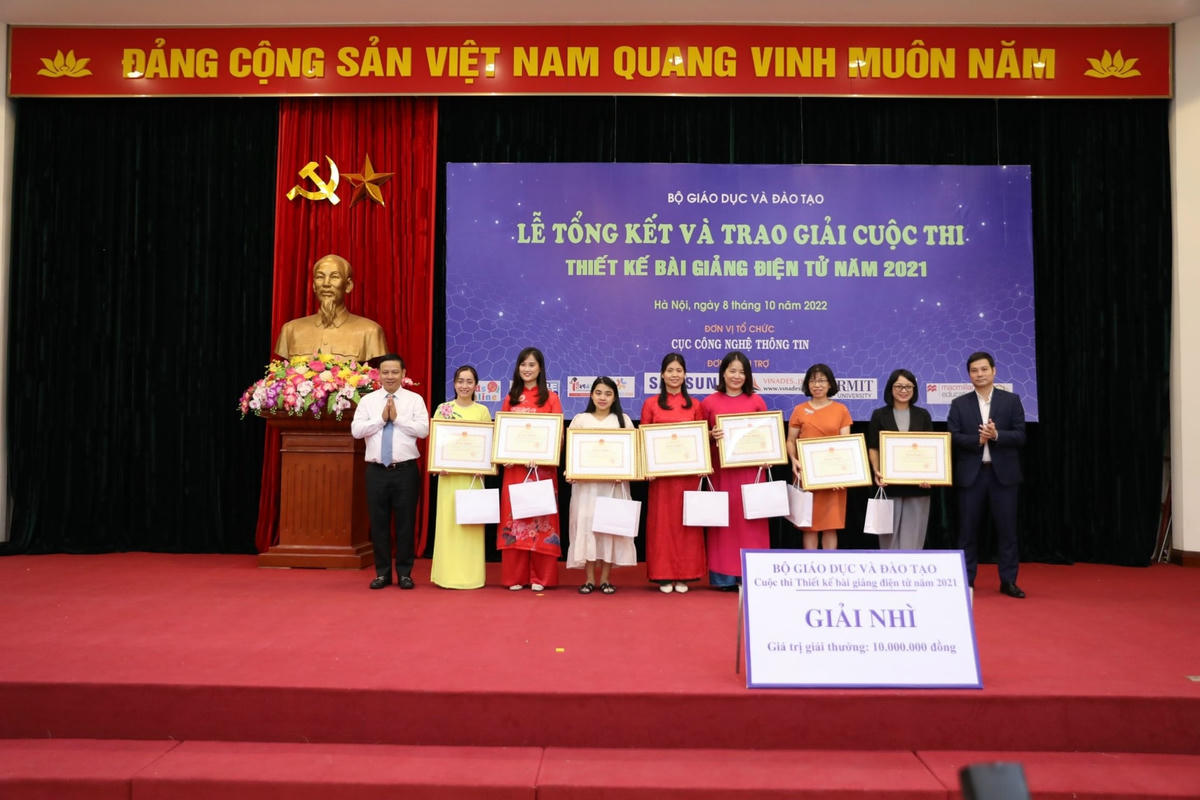 Số sản phẩm thi thiết kế bài giảng điện tử năm 2021 tăng gần gấp 5 lần năm trước