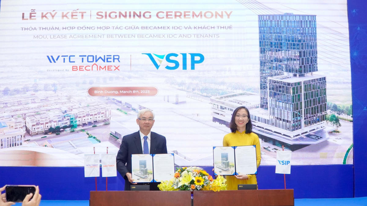 Becamex IDC ký kết hợp tác với đại diện VSIP.