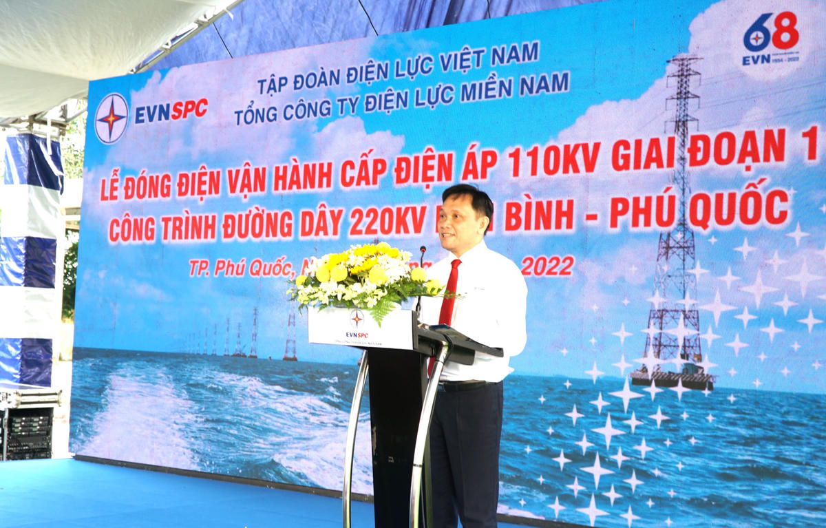 Đóng điện đường dây 220kV vượt biển dài nhất Đông Nam Á từ đất liền ra Phú Quốc