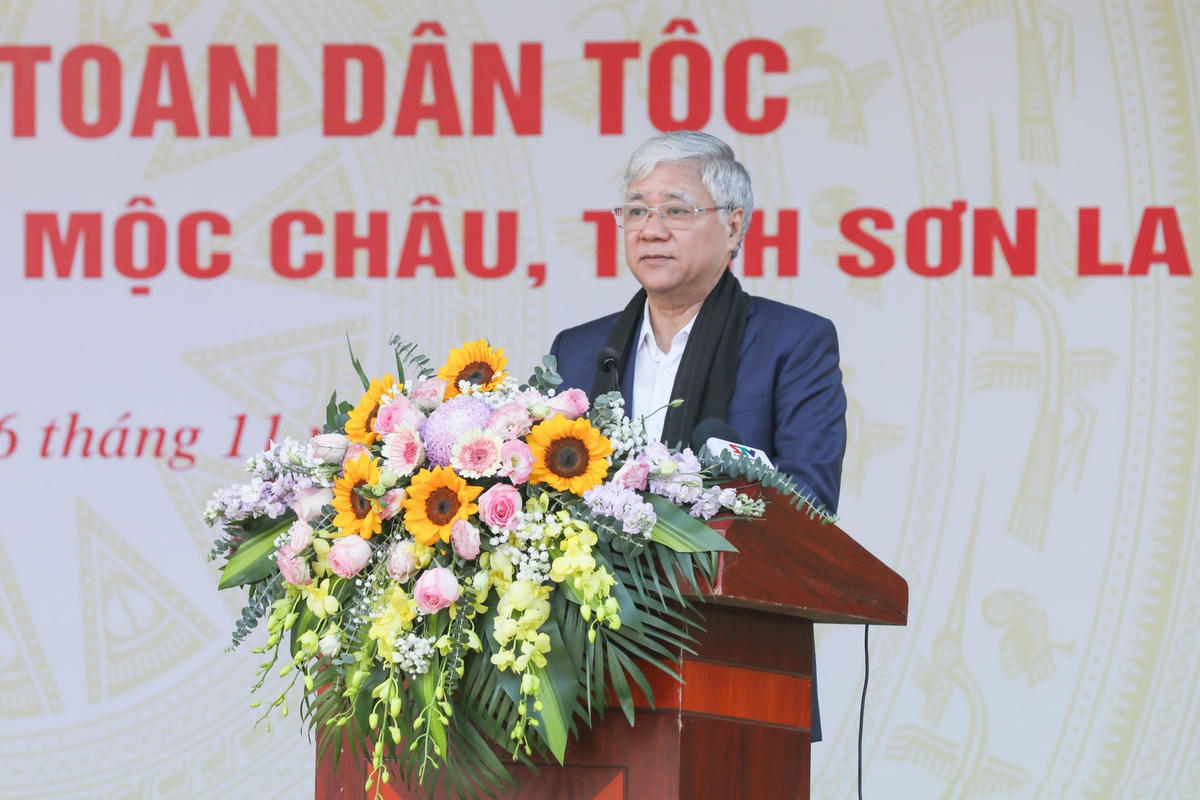 Bí thư Trung ương Đảng, Chủ tịch UBTƯ MTTQ Việt Nam Đỗ Văn Chiến phát biểu tại Ngày hội