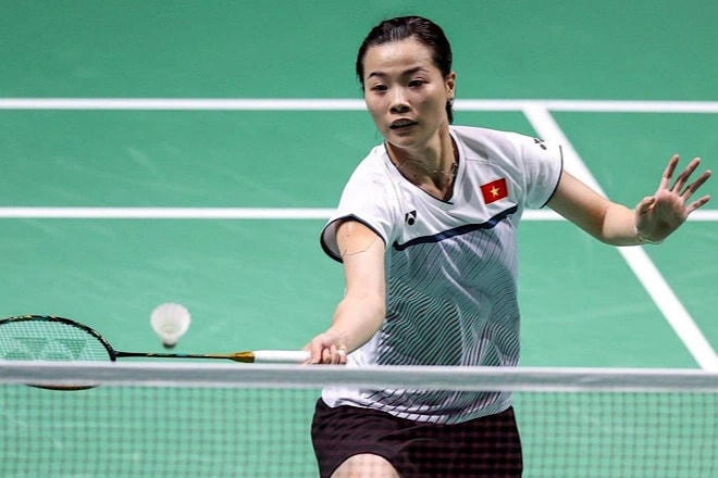 Nguyễn Thùy Linh xuất sắc hạ Aya Ohori để tiến vào vòng 2 giải cầu lông thế giới (Ảnh: GI).