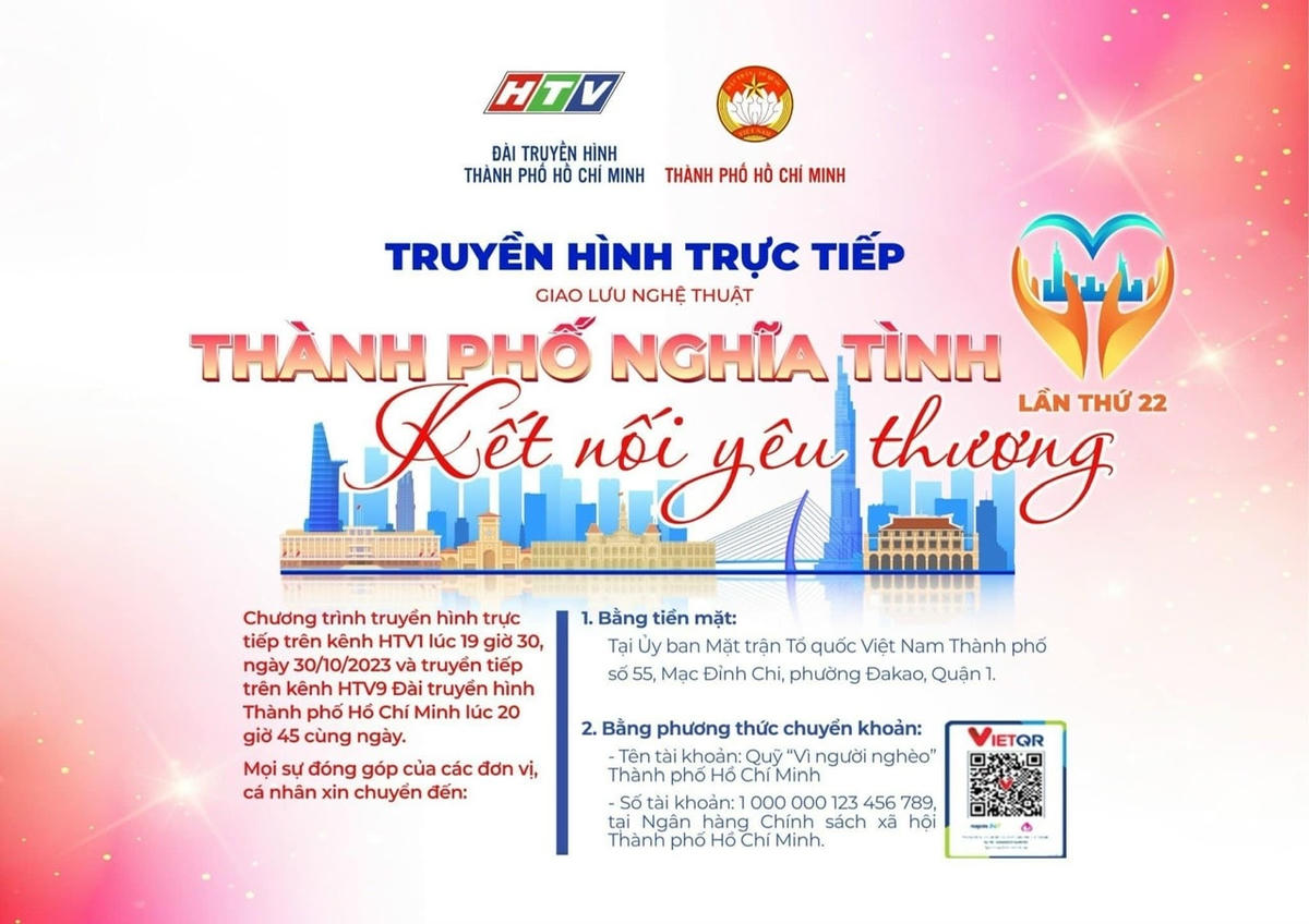 Chương trình giao lưu nghệ thuật nhằm vận động quỹ hỗ trợ người nghèo.