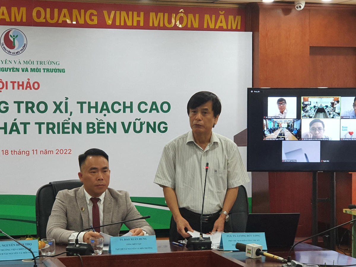 PGS.TS Lương Đức Long, Phó Chủ tịch kiêm Tổng thư ký Hiệp hội xi măng Việt Nam.