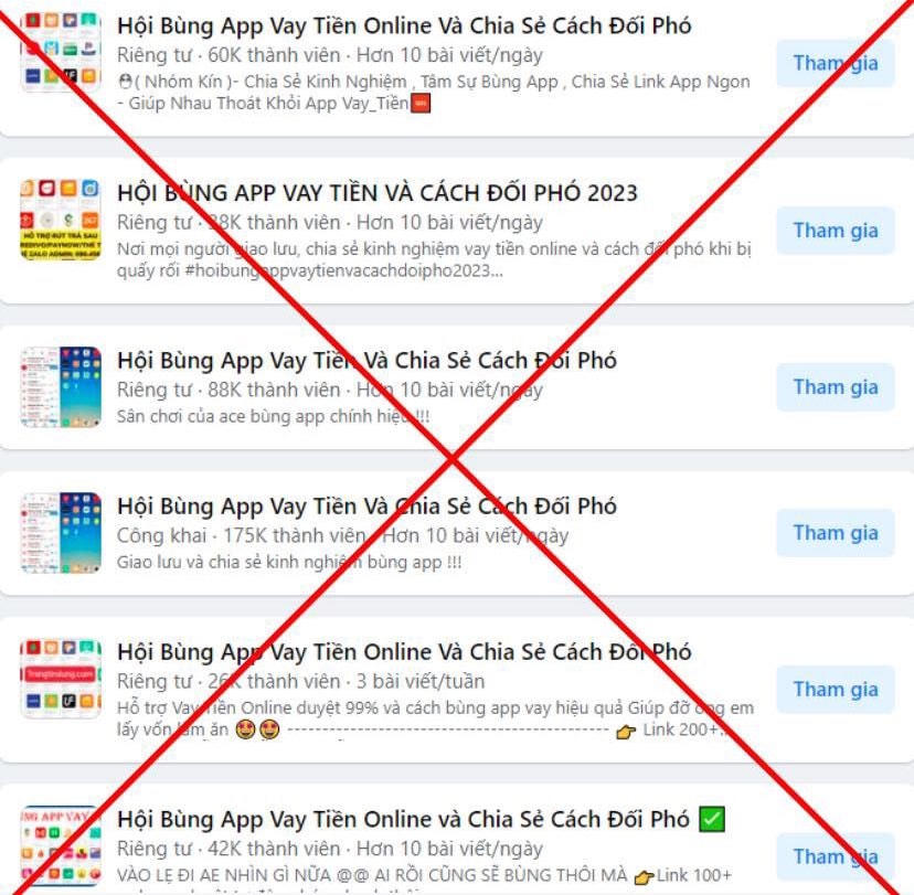 Những hội nhóm này đều có số lượng lớn thành viên tham gia và đều để nhóm kín.  