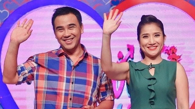 Cát Tường và MC Quyền Linh đã đồng hành trong suốt 6 năm dẫn dắt “Bạn muốn hẹn hò”. Ảnh: MXH. 