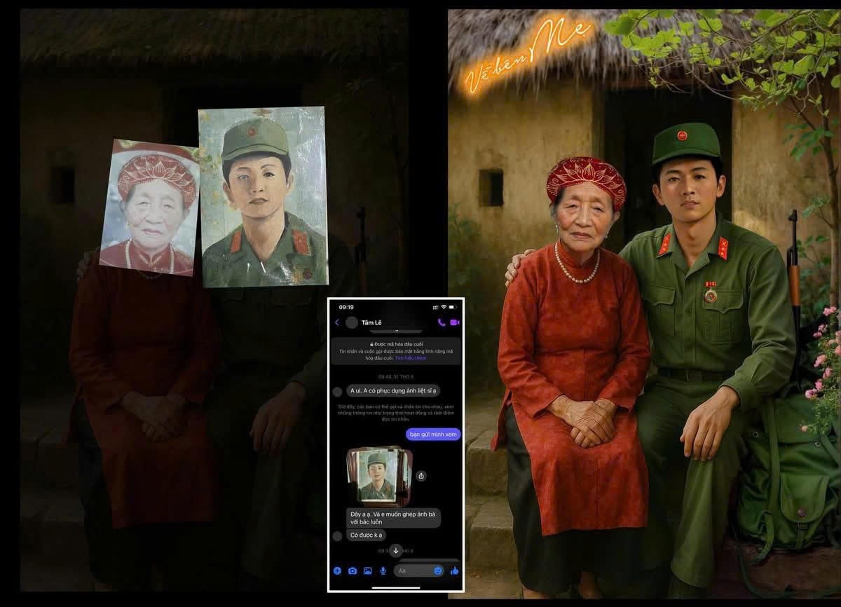 Những bức ảnh được phục dựng từ thông tin của các thân nhân liê. Ảnh: Đình Minh
