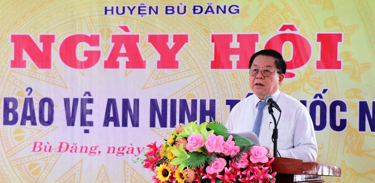 Bí thư Trung ương Đảng, Trưởng ban Tuyên giáo Trung ương Nguyễn Trọng Nghĩa phát biểu tại Ngày hội.