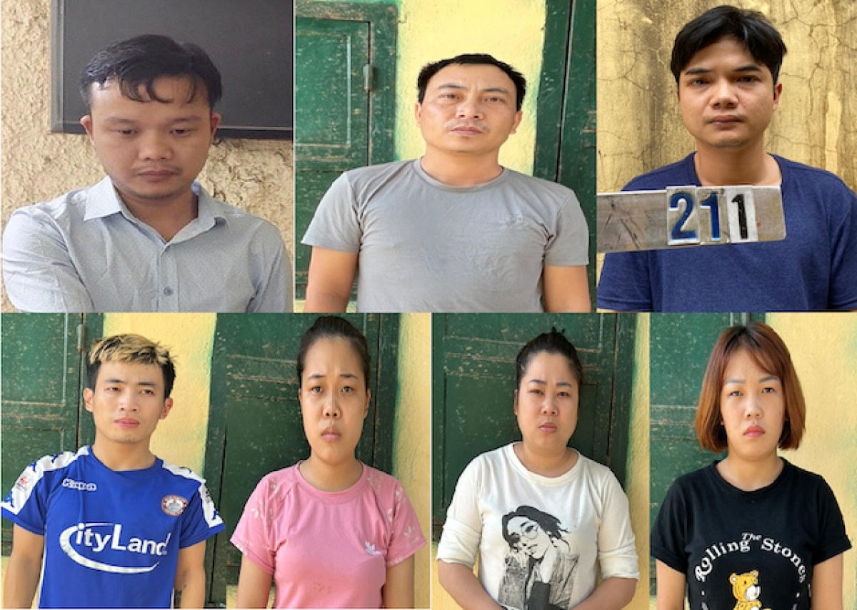 Các đối tượng trong đường dây. Ảnh: VOV.