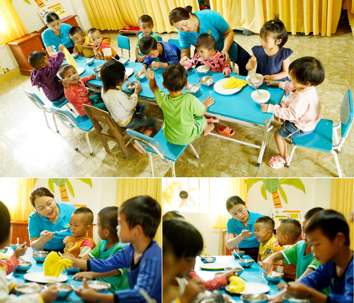 Đến trường được ăn những bữa ăn ngon hơn và được cô giáo dạy nhiều điều bổ ích nên trẻ Rào Tre thích được đến lớp. Nhưng sự háo hức của trẻ dường như chưa thay đổi được suy nghĩ của bố mẹ chúng. 