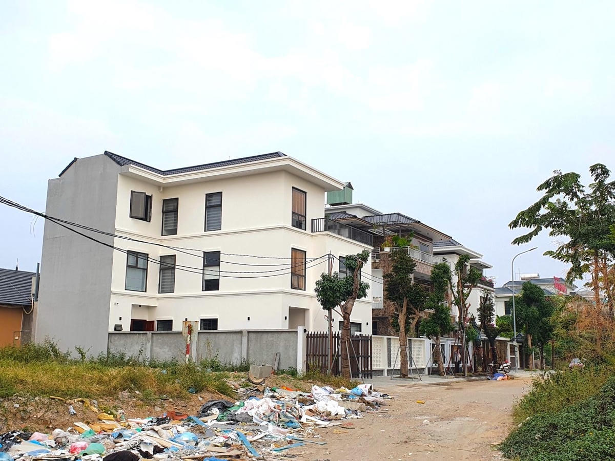 Khu biệt thự liền kề mọc lên san sát.