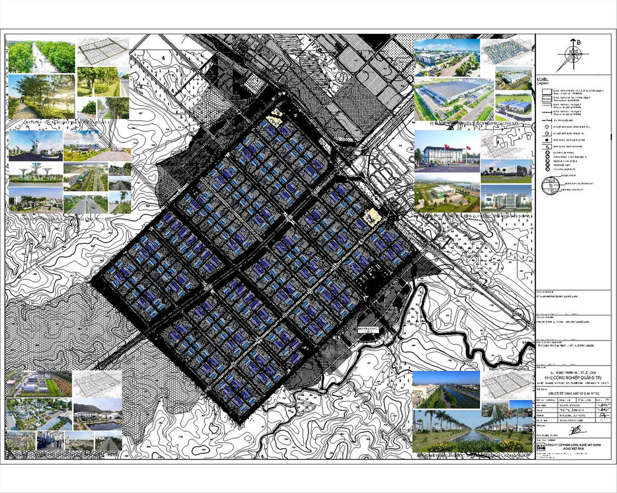 Định hướng không gian Khu công nghiệp Quảng Trị. Ảnh: http://quyhoach.xaydung.gov.vn.