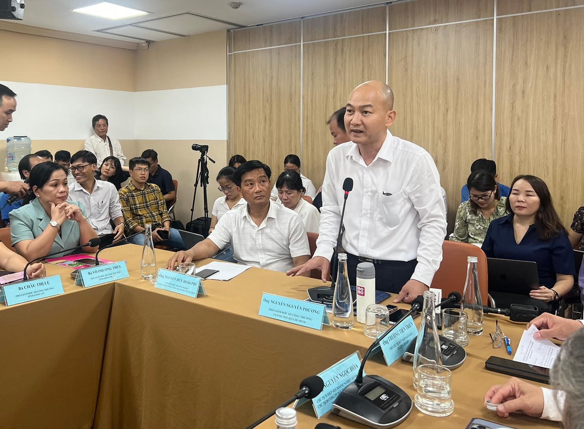 Ông Nguyễn Nguyên Phương - Phó Giám đốc Sở Công thương TP HCM thông tin tại lễ ký kết.