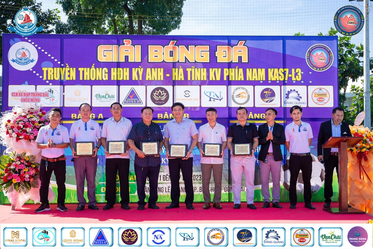 Khai mạc Giải bóng đá 'Truyền thống Hội đồng hương Kỳ Anh - Hà Tĩnh khu vực phía Nam KAS7-L3'