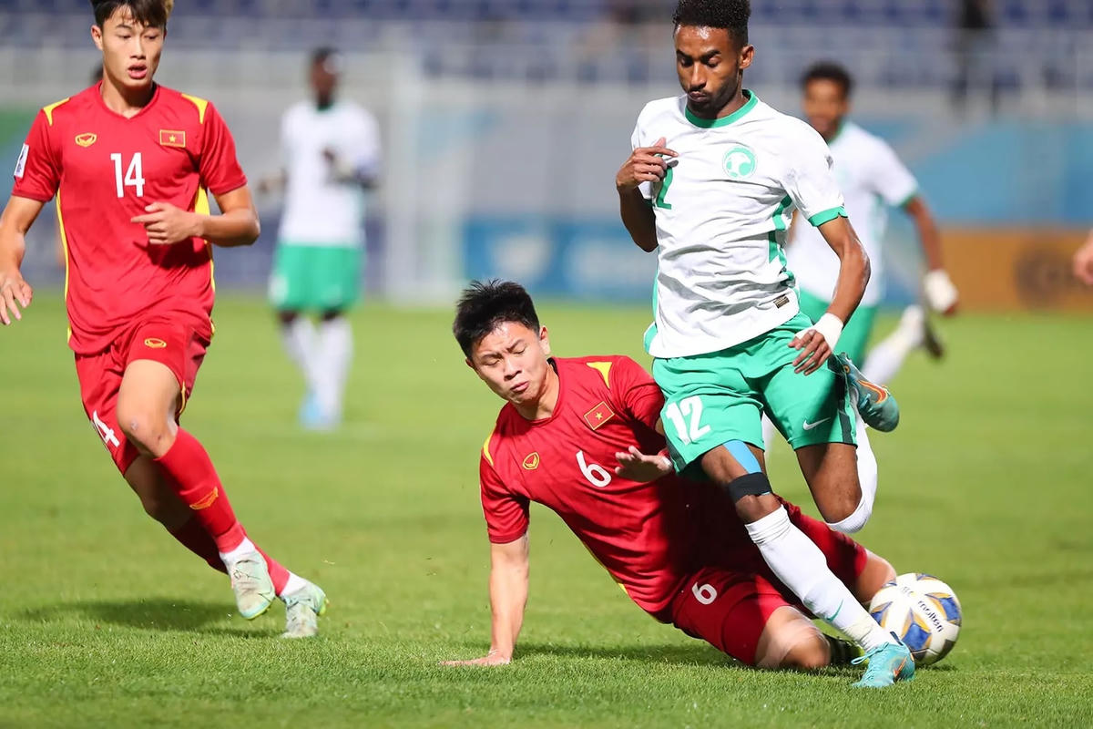 U23 Saudi Arabia nắm giữ thế trận nhưng số cơ hội họ tạo ra không nhiều.