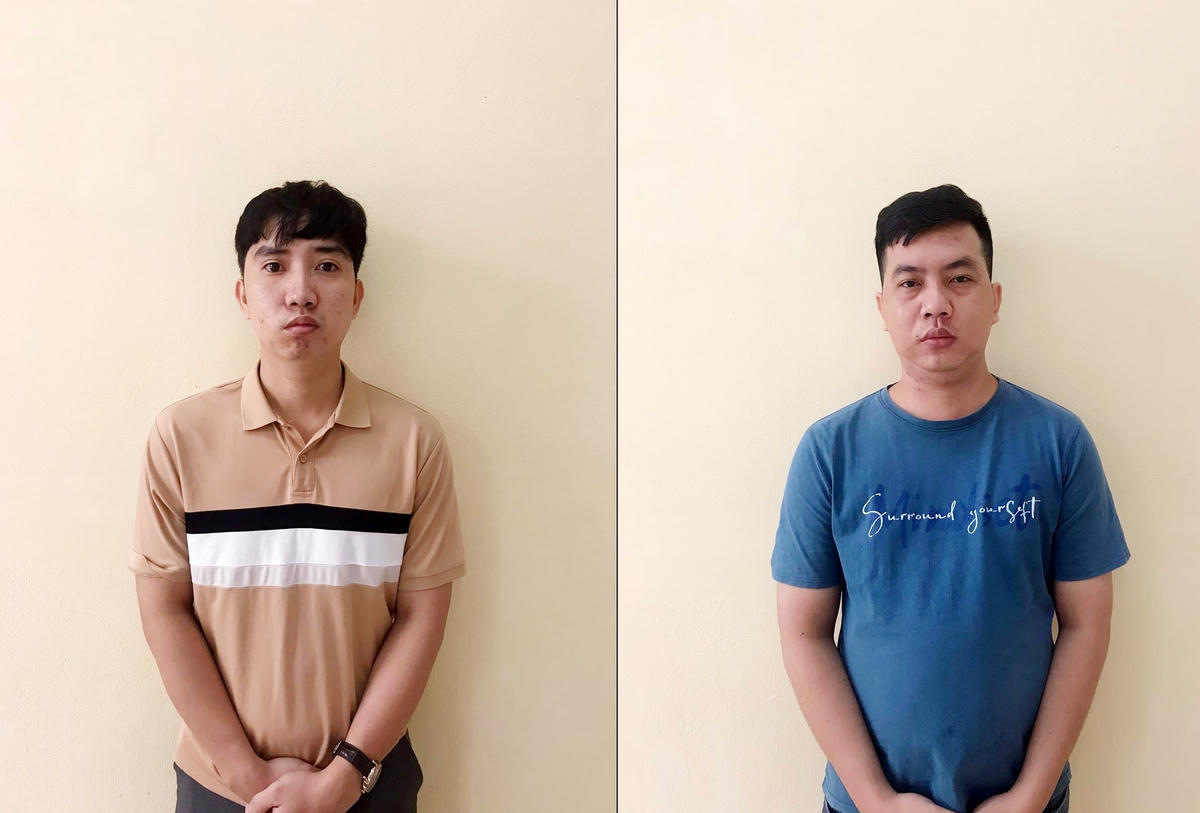 Hai đối tượng bị khởi tố về tội “Mua bán trái phép thông tin về tài khoản ngân hàng”.