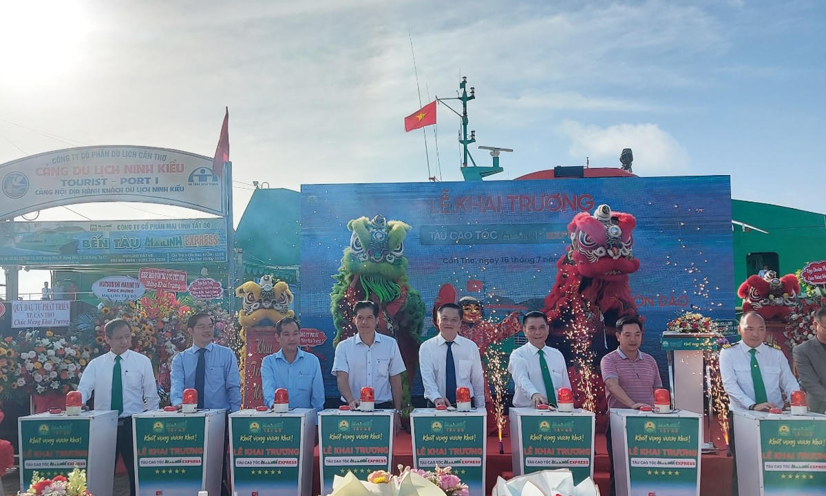 Chính thức khai trương tuyến hải trình cao tốc Cần Thơ - Côn Đảo với tàu cao tốc Mai Linh Express.