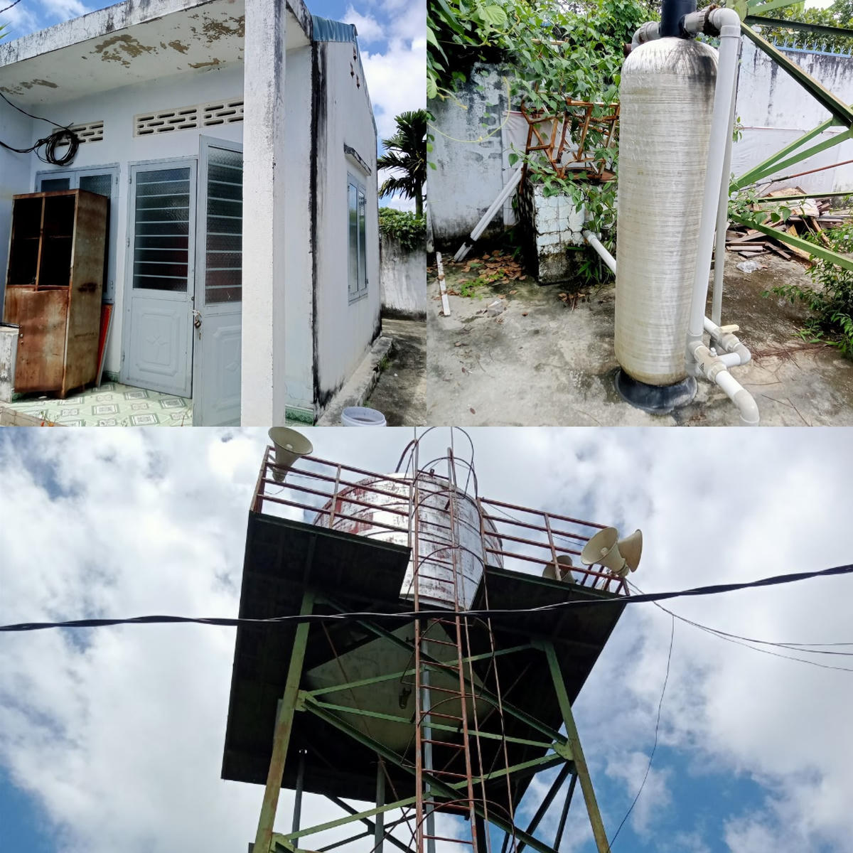 Công trình cấp nước thôn 4 và thôn 5, xã Tân Hoà được đầu tư kinh phí gần 1,3 tỷ đồng.