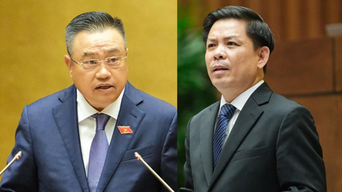 Ông Trần Sỹ Thanh (trái) và ông Nguyễn Văn Thể. Ảnh: VOV.