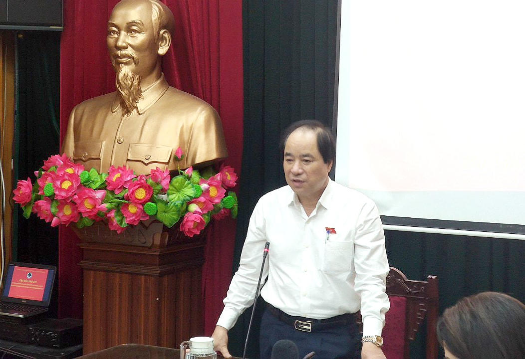 Phó Chủ tịch Hội Người cao tuổi Việt Nam Trương Xuân Cừ phát biểu.