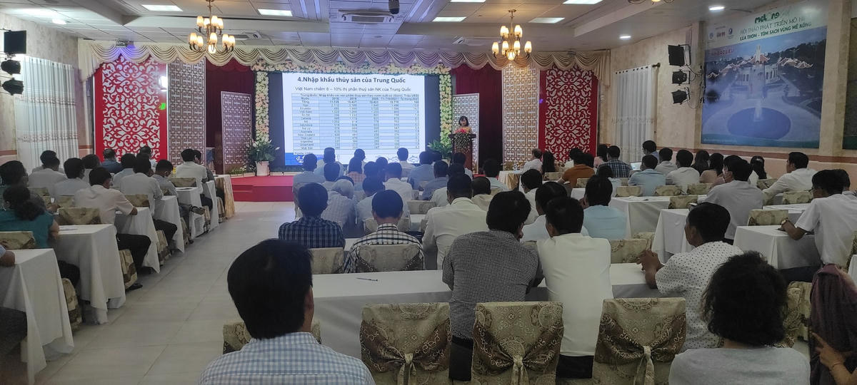 Quang cảnh Hội nghị “Xuất khẩu thủy sản thích ứng trong bối cảnh Trung Quốc triển khai Lệnh 248; 249.