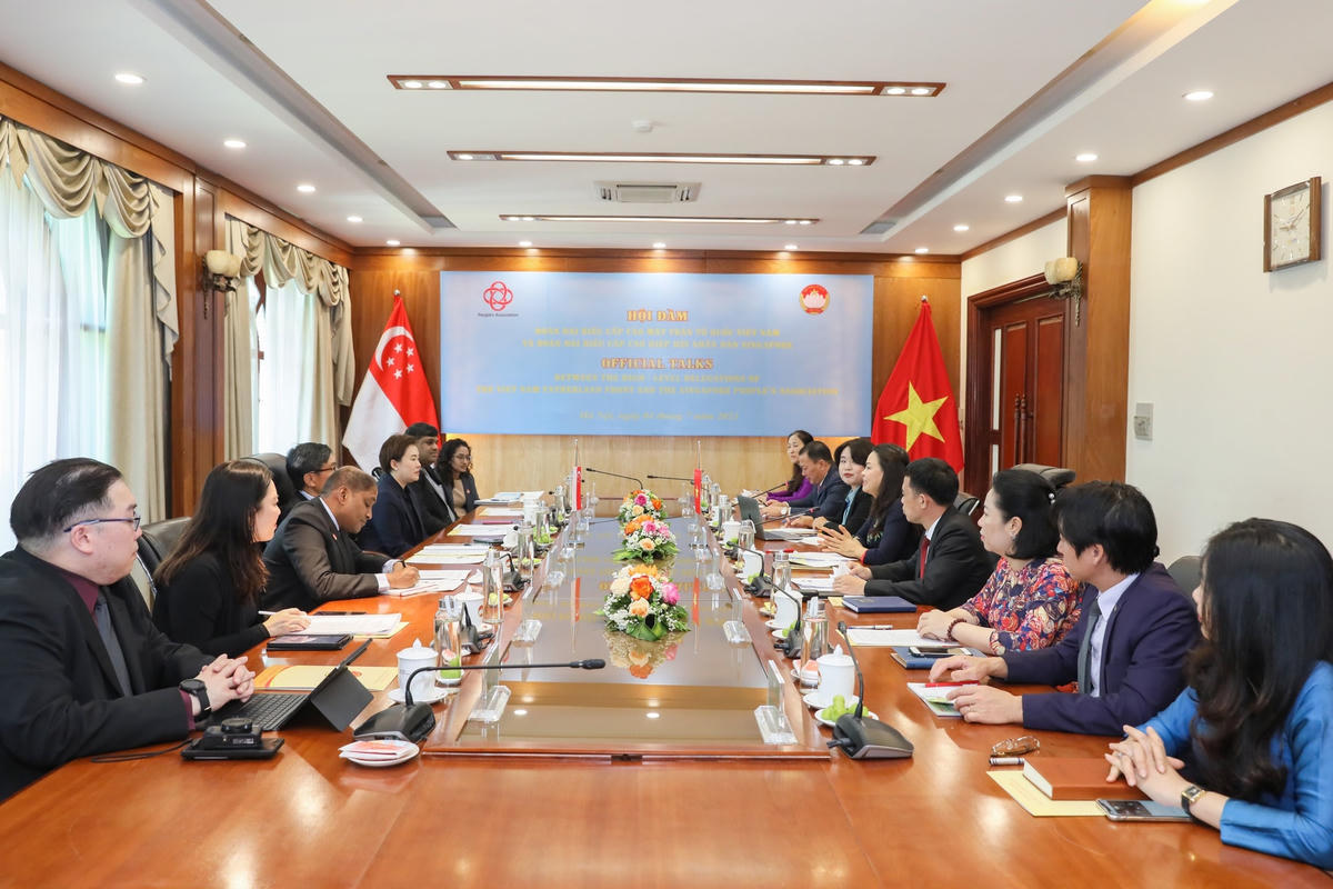 Quang cảnh cuộc Hội đàm. Ảnh: Quang Vinh.