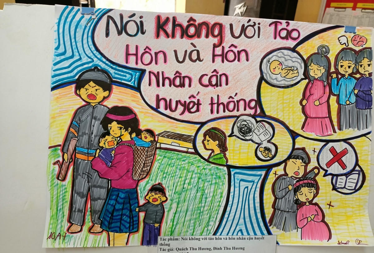 Cuộc thi vẽ tranh chủ đề “Phòng chống tảo hôn và hôn nhân cận huyết thống”