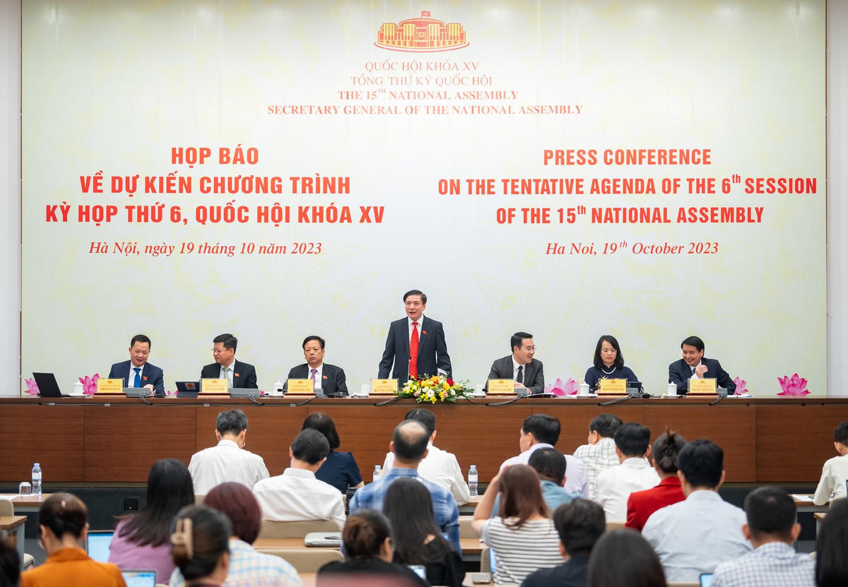 Quang cảnh buổi họp báo. Ảnh: Quochoi.vn