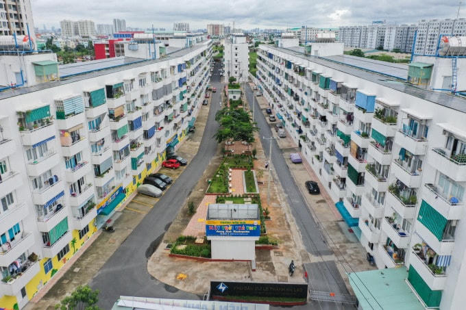 Khu nhà ở xã hội Lê Thành An Lạc, quận Bình Tân, TPHCM. Ảnh: Quỳnh Trần.