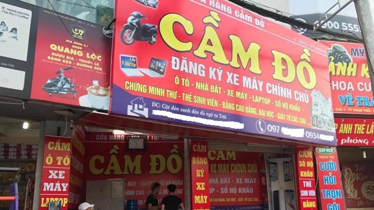 Lợi nhuận lớn, các cơ sở kinh doanh cầm đồ nở rộ.