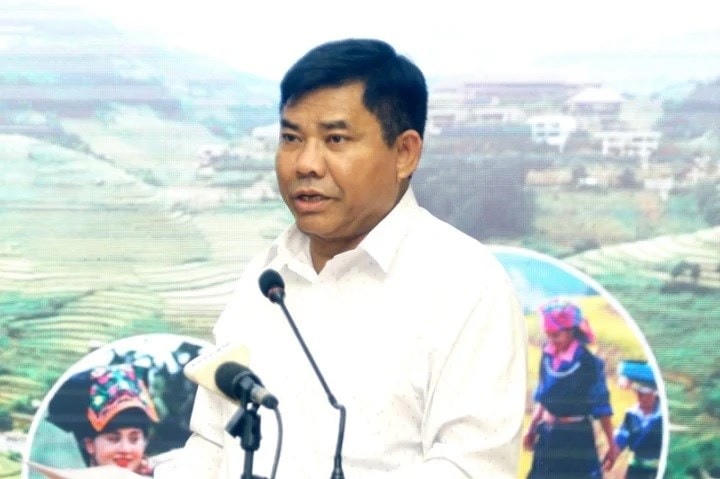 Thứ trưởng, Phó Chủ nhiệm Ủy ban Dân tộc Y Thông. (Nguồn: Đài Phát thanh và Truyền hình Hà Giang).