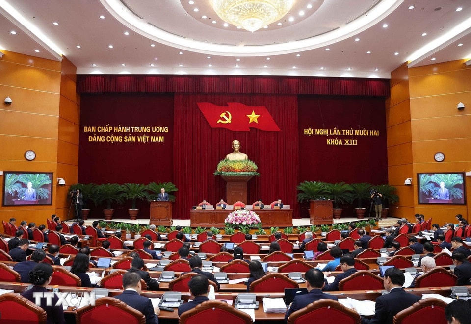 Tổng Bí thư Tô Lâm phát biểu khai mạc. (Ảnh: Thống Nhất/TTXVN)