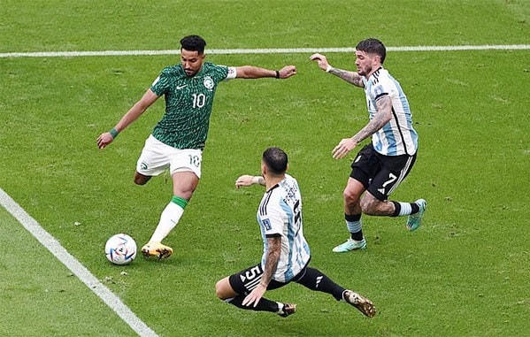 Saudi Arabia tạo nên địa chấn trước Argentina. Ảnh: Getty.