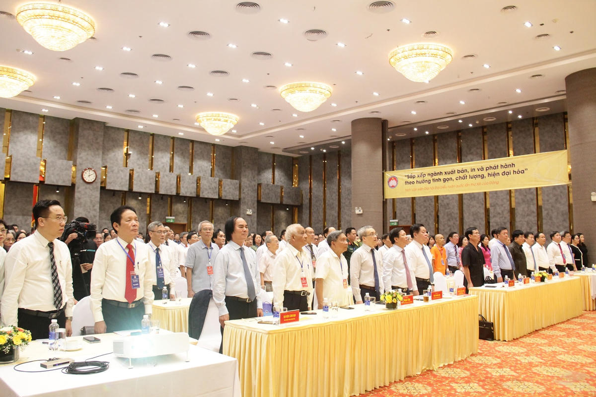 Đại hội lần thứ V Hội Xuất bản Việt Nam nhiệm kỳ 2023 – 2028, có sự tham dự của lãnh đạo các cơ quan Đảng, Nhà nước, đại biểu các ban, bộ, ngành và người làm xuất bản từ cả nước.