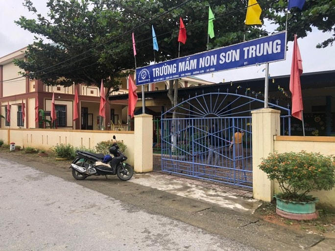 Trường mầm non Sơn Trung cơ sở 2 nơi xảy ra sự việc.