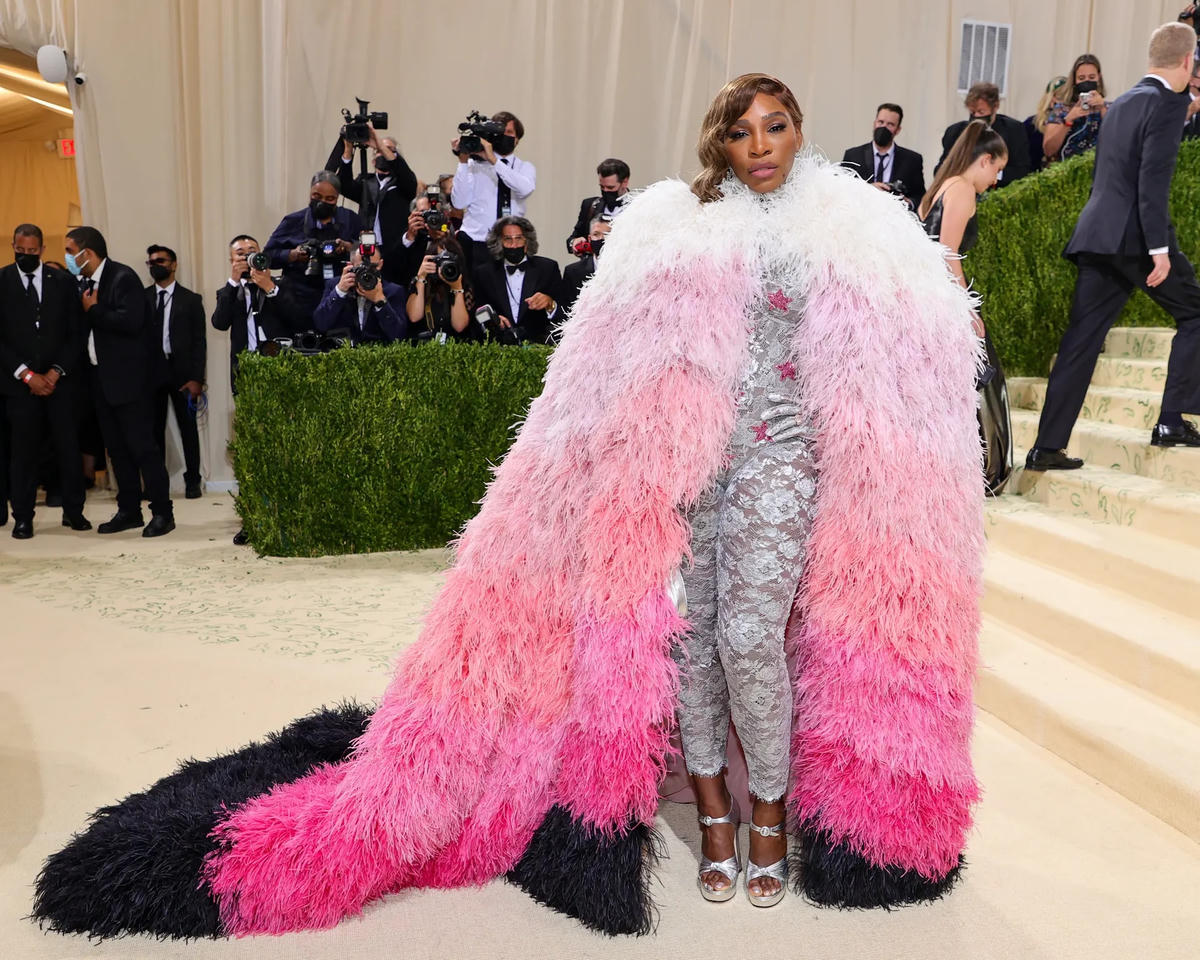 Serena Williams tham dự Met Gala 2021 ở New York. Ảnh: The Guardian