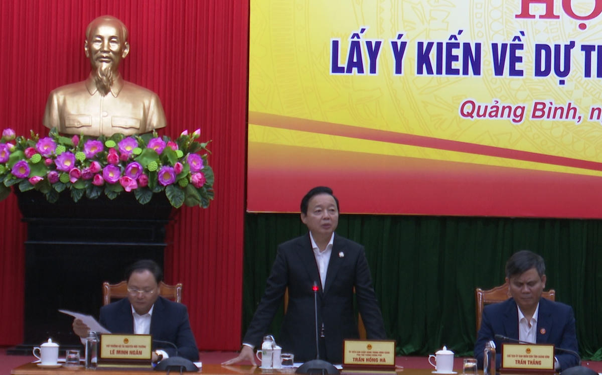 Phó Thủ tướng Trần Hồng Hà phát biểu tại hội nghị.
