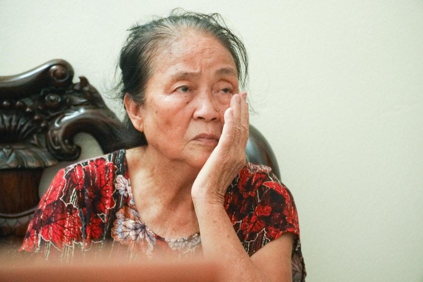 Bà ngoại của Thượng úy Đỗ Đức Việt.