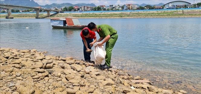 Đơn vị chức năng đã thu hồi số vật liệu nổ tồn sót sau chiến tranh được người dân tìm thấy để tiến hành hủy nổ theo quy định.