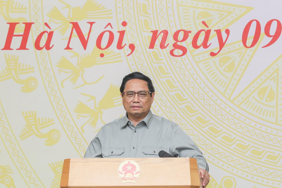 Thủ tướng Chính phủ Phạm Minh Chính phát biểu tại Hội nghị. Ảnh: Quang Vinh.
