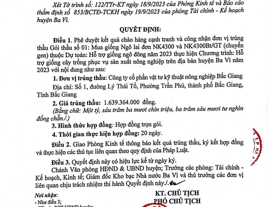 giông cây bắc giang