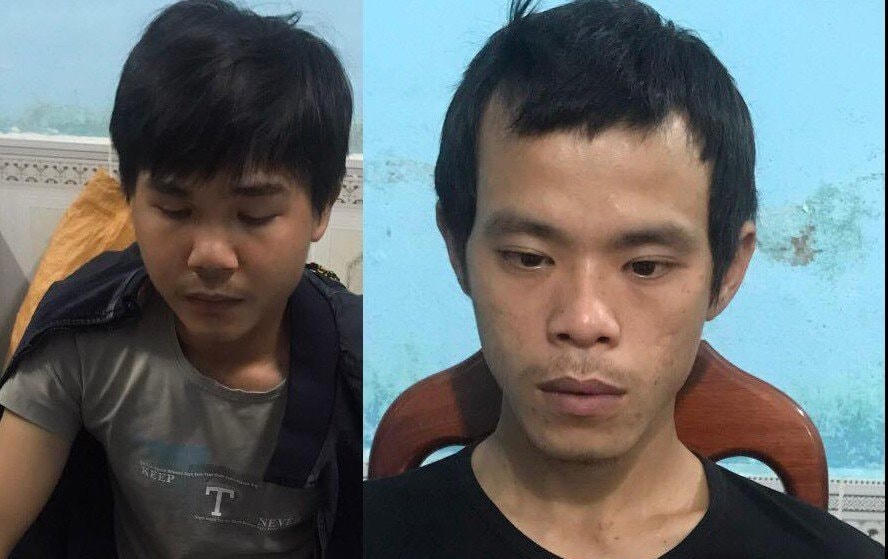 2 anh em Hà và Phương tại cơ quan Công an.