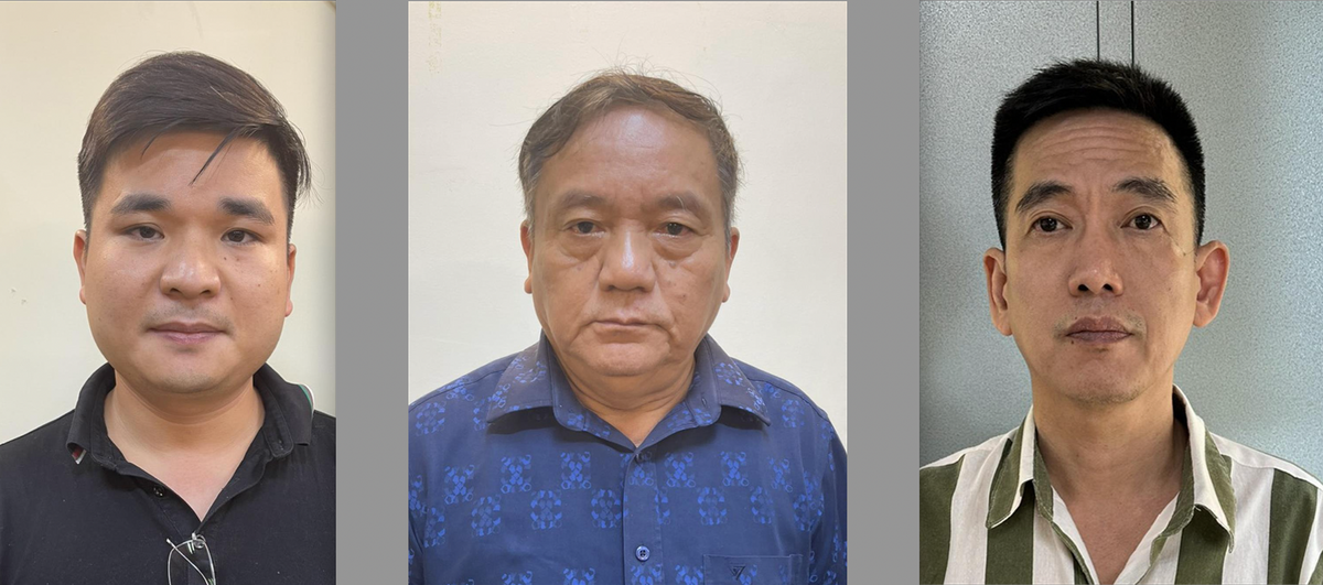 Các bị can Nguyễn Kim Huân,Trần Văn Tuynh, Nguyễn Đằng An.