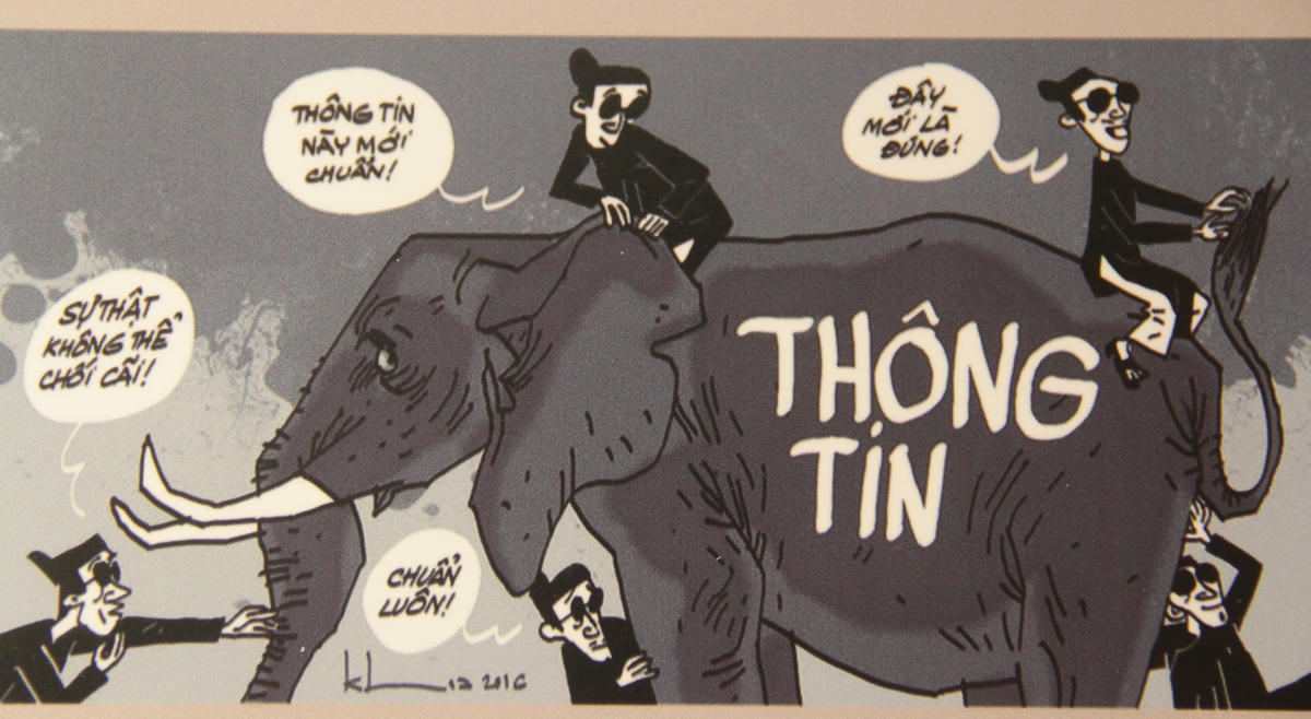 Một minh họa của họa sĩ Nguyễn Hữu Khoa.