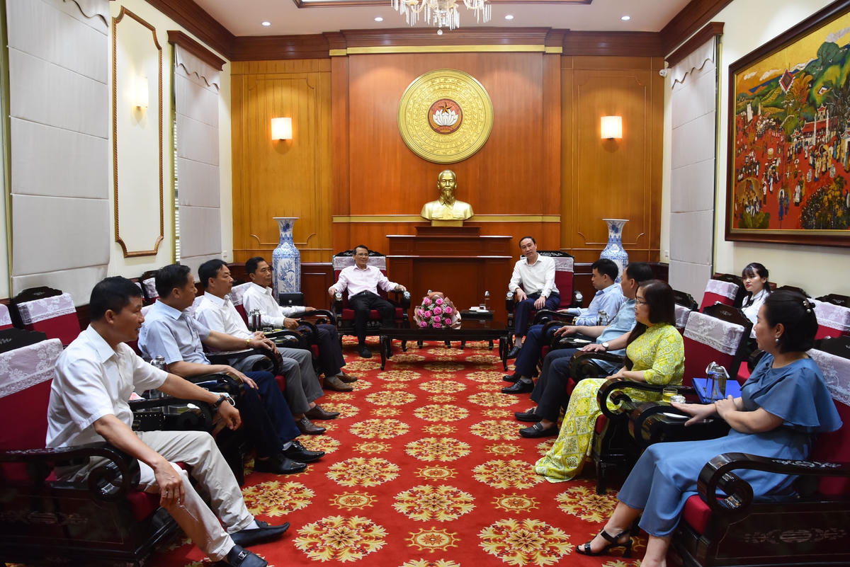 Quang cảnh buổi tiếp.