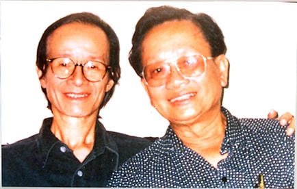 Nhạc sĩ Trịnh Công Sơn và nhạc sĩ Hồng Đăng.  