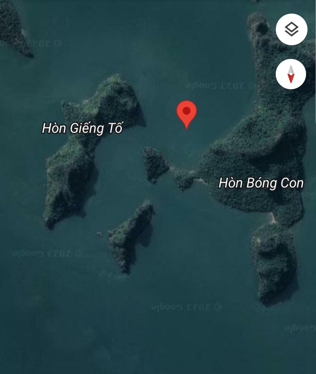 Vị trí được cho là nơi máy bay trực thăng gặp nạn.