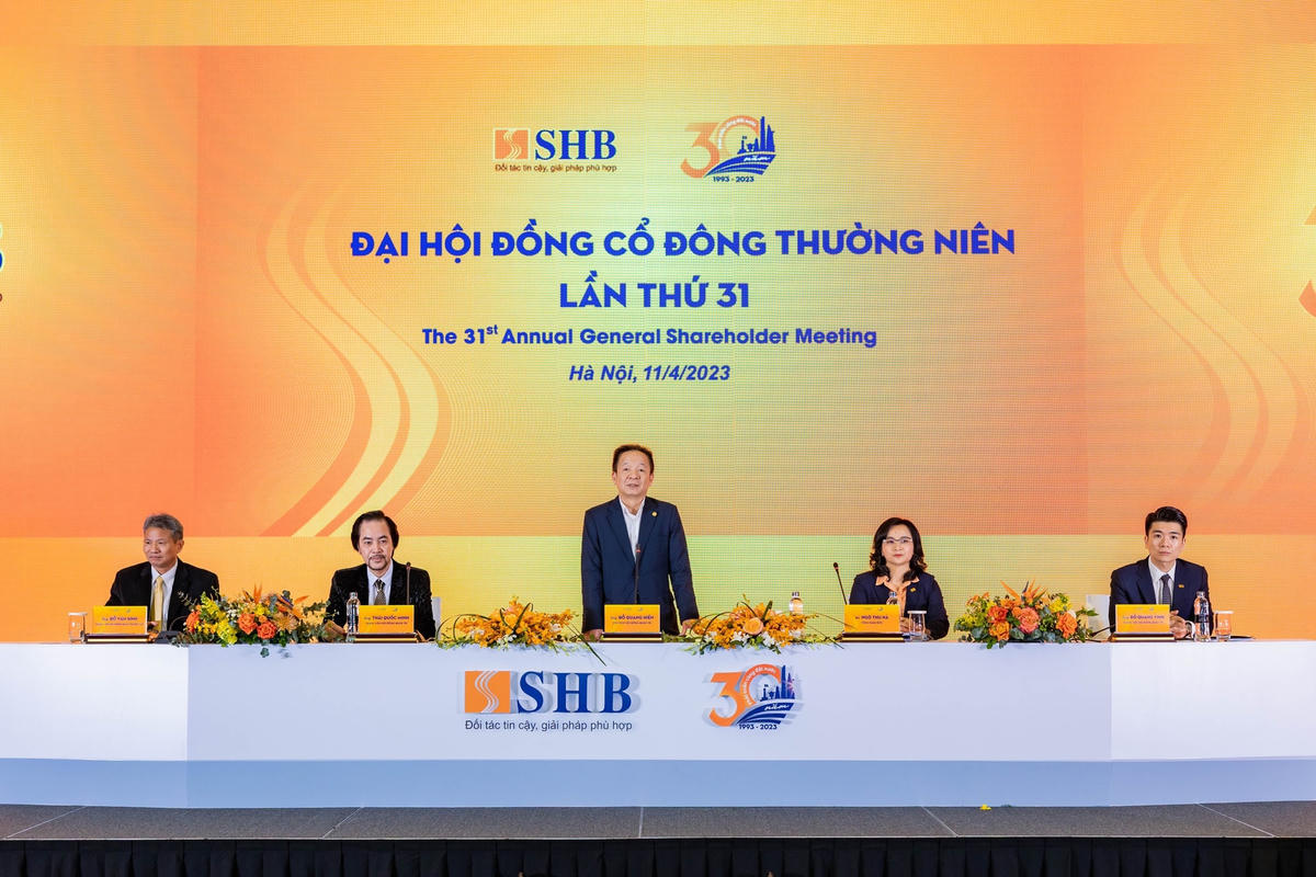 SHB đã tổ chức thành công Đại hội đồng cổ đông (ĐHĐCĐ) thường niên 2023.
