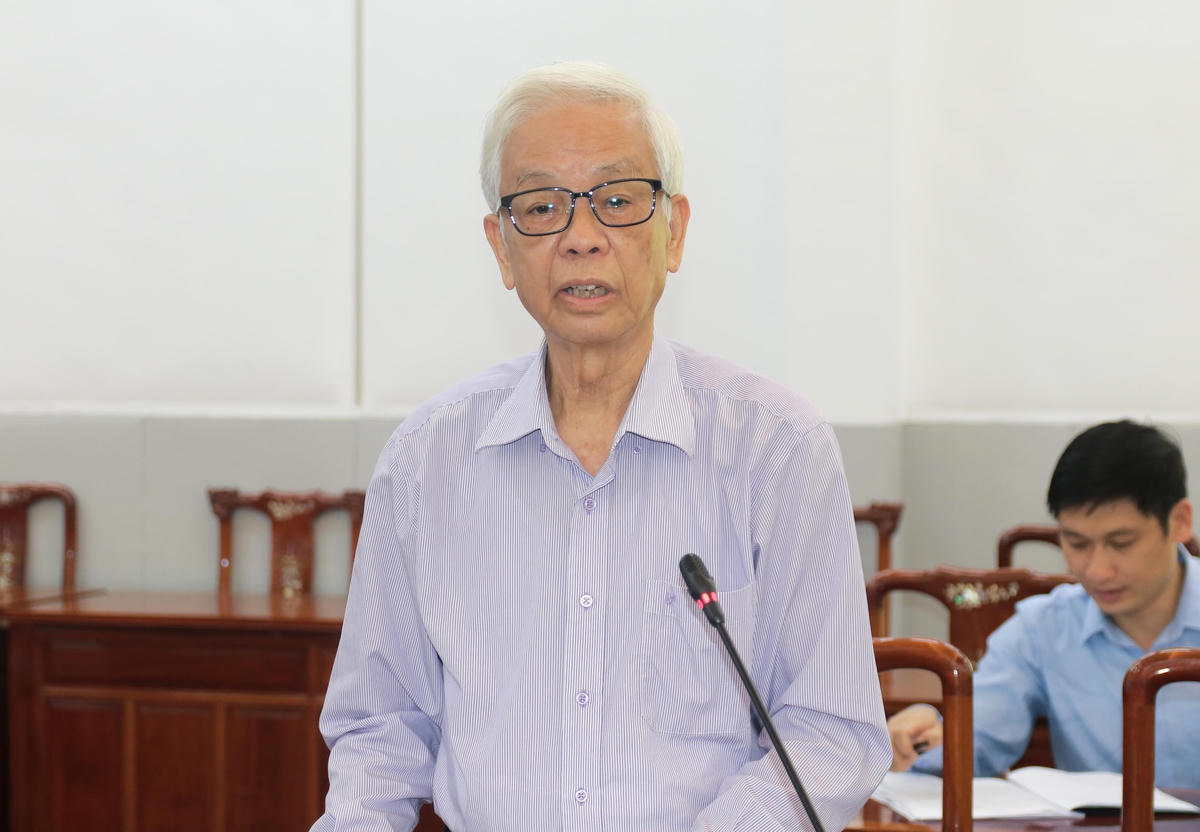 Ông Đỗ Duy Thường - Phó Chủ nhiệm Hội đồng tư vấn Dân chủ và Pháp luật, UBTƯ MTTQ Việt Nam phát biểu.