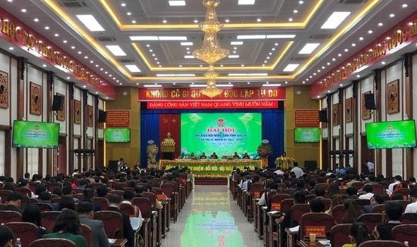 Quang cảnh Đại hội đại biểu Hội Nông dân tỉnh Gai Lai lần thứ IX. 