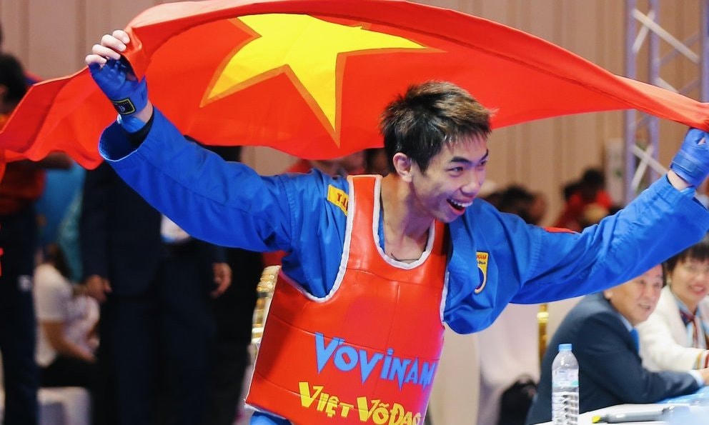 Thanh Liêm đoạt Huy chương vàng ở môn Vovinam.